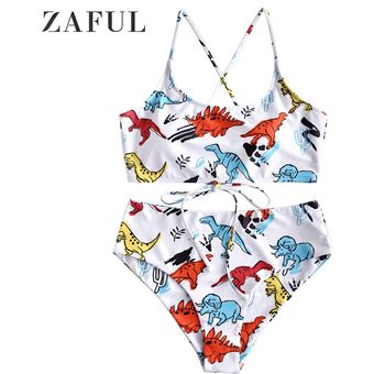 zaful dinosaur bikini