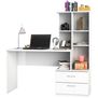 Escritorio + Biblioteca Muebles 2020 Poli Blanco