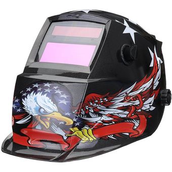 Pro Solar Oscurecimiento automático Casco de soldadura Arc Tig Mig Mask Grinding Welder Tool 