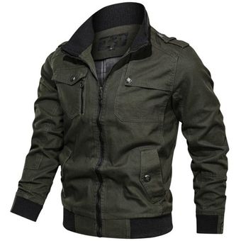 Chaqueta bomber para hombre chaqueta de piloto militar para primavera y otoño chaqueta táctica YUA 