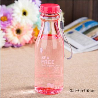 Vaso de agua de una botella de agua de plástico a prueba de fugas de vapor esmerilado Bottle-Red irrompible- 