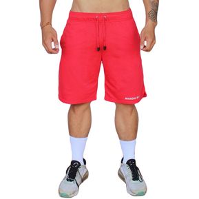 Pantaloneta Larga Roja Mundo Alfa de Hombre Regular Fit