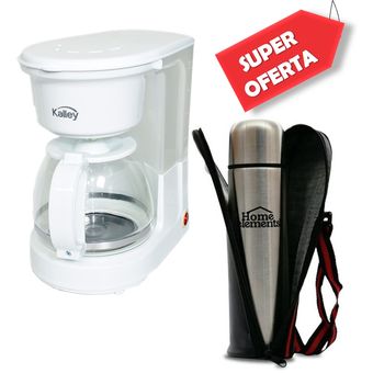 Combo Cafetera Eléctrica con Jarra de Cristal + Termo Digital