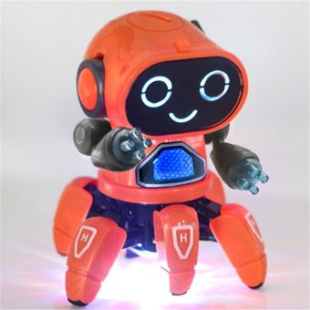 Juguete Rock Pulpo Robot Juguete Luzsonido Batería Niños 