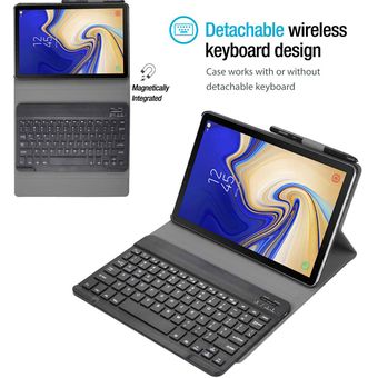 CHEERS Funda con Teclado Galaxy Tab S6 Lite Funda Protectora de Cuero Teclado Bluetooth magnético inalámbrico Desmontable para Samsung Tab S6 Lite de 10.4 Pulgadas Oro Rosa SM-P610 / P615,2020