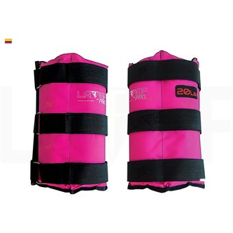 Kit Pesas Tobilleras Graduables 10k 20lbs fitness Fucsia LAVEF