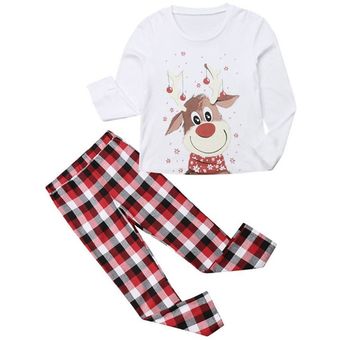 Pijamas Set Set de manga larga Traje de Navidad Lámina Llevado Pijamas Homewear 