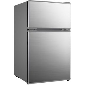 Refrigerador frigobar Mabe RMF032PYMXX silver con freezer 87L
