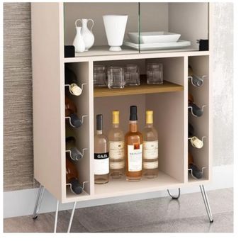 Cava de Vinos Mueble Bar Puertas De Vidrio - Blanco | Linio Colombia -  AK428HL1KQSGHLCO