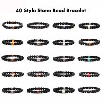 40 Pulseras De Cuentas Naturales Rock Hip-hop Rock Cultura 40 Pulseras De Cuentas Naturales Rock Hip-hop Rock Cultura