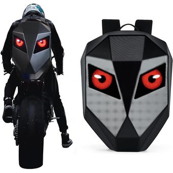 Mochila para motocicleta, mochila programable LED de caballero, bolsa  rígida para computadora portátil, bolsa para casco de equitación de  motocicleta