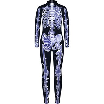 NiñoBAX109-BJQ025 Mono ajustado con esqueleto para padres e hijos-- 