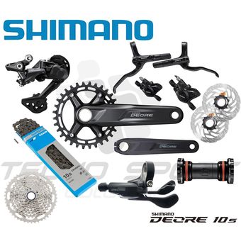 Grupo Shimano Deore 10 Velocidades Monoplato Hidraulico Mtb