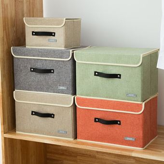 Ropa plegables de apertura y cierre Caja de almacenamiento Caja de almacenamiento de Hogares Naranja 