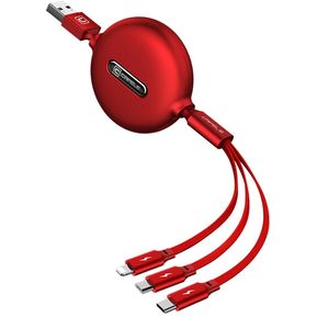 Cable micro USB 3 en 1 Cable USB tipo C para cargador de iPh...