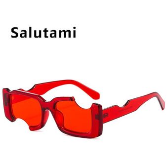 Samll Square gap frame azul rosa gafas de sol de lasmujer 