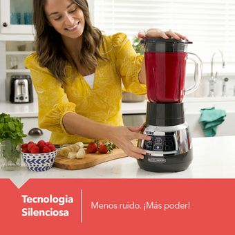 BLACK+DECKER Licuadora Silenciosa con Jarra de Vidrio 1.4 Lt – BL1400DG-P –  KAEGA Comercial