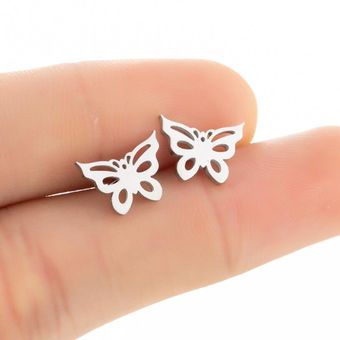 Pendientes De Mariposa Adorables Femeninos Pendientes Huecos 