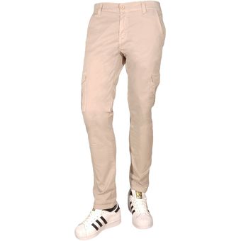 Pantalon Para Hombre Drill Cargo Semipitillo DZJ Arena G