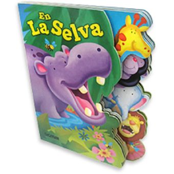 Libro Estimulación Temprana Bebes Niños Juguete Sensorial Grande Animales  Selva 22x13 Cm - La Tiendita del Bebé