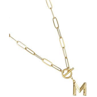 Capital letra collar inicial hip-hop oro alfabeto colgante collar collar collar 