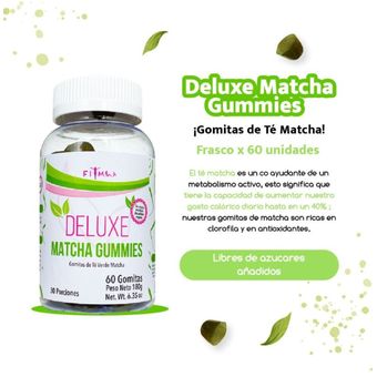 Gummies Matcha Gomitas de te verde Matcha 60 gomas fitme