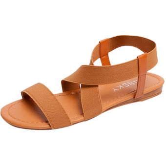 Sandalias De Mujer 19 De Moda Caliente De Verano Para Mujer Sandalias Romanas De Playa Sandalias Planas De Punta Abierta Para Damas Zapatos Femeninos Casuales 30 Brown Linio Peru Un055fa0o6fthlpe