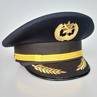 #gold star navy Seguridad tapa Militar sombreros gorro cadete portero propiedad ejército Militar accesorios rendimiento fotografía Casquette Gorras con visera 