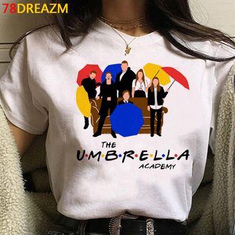 Nueva camiseta de la Academia The Umbrella camisetas de verano Kawaii para hombre camiseta de dibujos animados camisetas gráficas cha cha verde divertida camiseta para hombre 