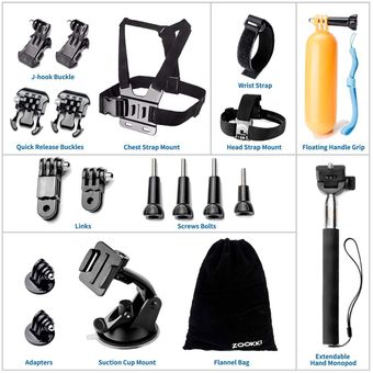 Kit de Accesorios Genericos 50 Piezas para GOPRO