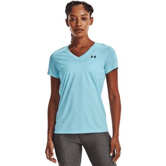 Camiseta Under Armour de cuello en V Tech Twist, Mujer