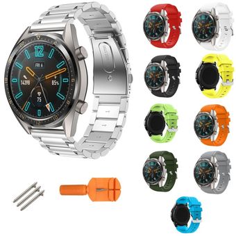 1 correa de 22mm Compatible con Samsung galaxy watch 3 45mm galaxy watch  46mm Gear S3 pulsera de silicona Correa Huawei Watch gt2/3/GT2, Moda de  Mujer