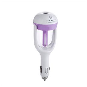 Car Air Humidifier Y Aromatherapy Essential Oil Diffuser (púrpura)