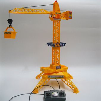 Grúa torre eléctrica de control remoto de coches de juguete para niños Ingeniería Modelo 