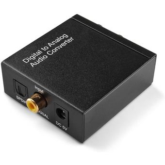Convertidor De Audio Digital Analógico RCA L/R 3.5 MM