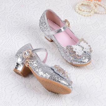 Zapatos Kid preciosa princesa sandalias sandalias del verano brillante nudo de la mariposa niños 