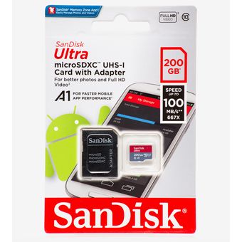 Memoria Micro Sd Ultra Microsdxc 200Gb - Sandisk