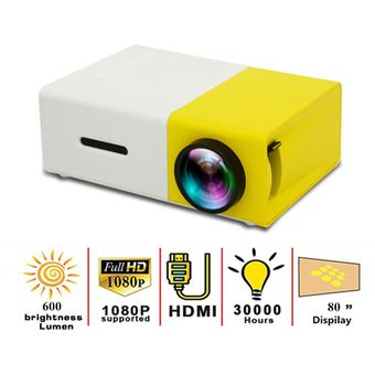 HD 1080P LED Mini proyector HDMI USB proyector de Audio portátil reproductor