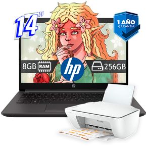 Laptop HP 14 Intel Core I5 - 256GB 8GB W11 - Año de garanti...