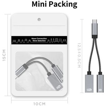 Adaptador USB C OTG con alimentación, 2 en 1 USB C a USB hembra con  adaptador de carga PD de 60 W compatible con iPad Pro, Samsung Galaxy