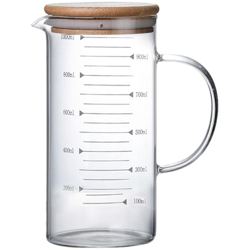 Yesland Juego de 6 vasos medidores de 90 ml tazas de café para bebidas manualidades vidrio pesado vasos de chupito cócteles barba y espresso 