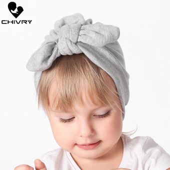 bebé niños turbante anudado de conejo sombrero suave cabez 