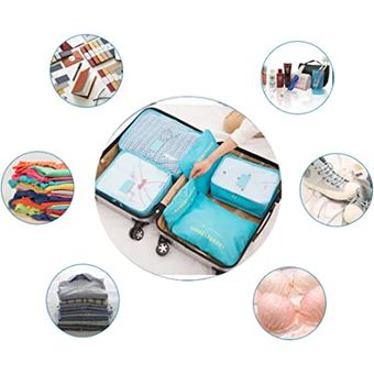 Kit de 6 Bolsas de Almacenamiento de Ropa Para Viaje agua | Linio Colombia  - GE063FA1L9WYLLCO