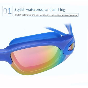 Gafas impermeables tapones para los oídos gafas de natación profesionales de silicona para adultos gorras de natación piscina Anti-niebla UV gafas de natación arena 