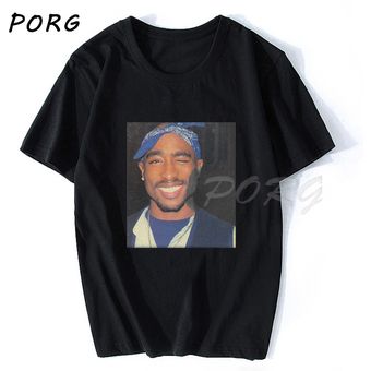 2pac Tupac Shakur calle Casual ropa de hombre de moda Hiphop estrella de Rap Camiseta de algodón de manga corta Camiseta Top T camisa BK 5 