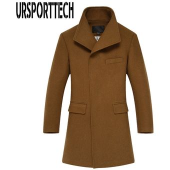 Abrigo de lana URSPORTTECH de invierno para hombre abrigo informal de lana a la moda de alta c HON 