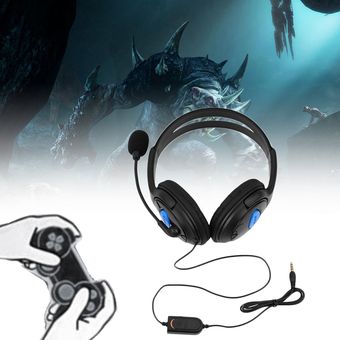 Auriculares para reproductor de juegos PS4 Micrófono bilateral para ju 