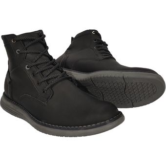 1 par de botas altas para hombre, botas de trabajo versátiles y de moda,  color negro, Moda de Mujer