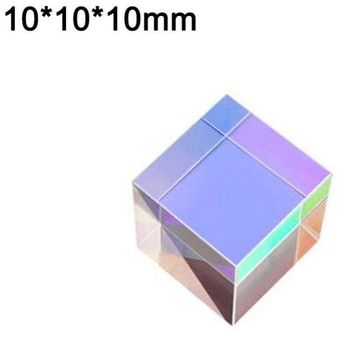 Aretes de vidrio dicroico óptica Color X-cubo cuatro lado pulido Arc.. 