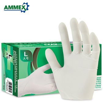 Los guantes de látex desechables engrosan los guantes médicos de goma 